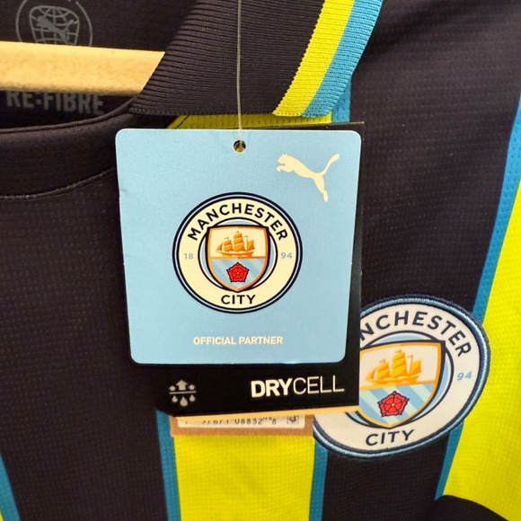 NWT Authentic Puma Manchester City FC 24-25 Away Jersey - Picture 5 of 10